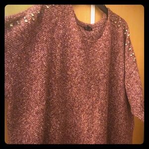 Oversized jeweled- Jessica Simpson sweater